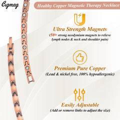 Cigmag copper necklace adjustable tool simplifies resizing for a perfect fit.