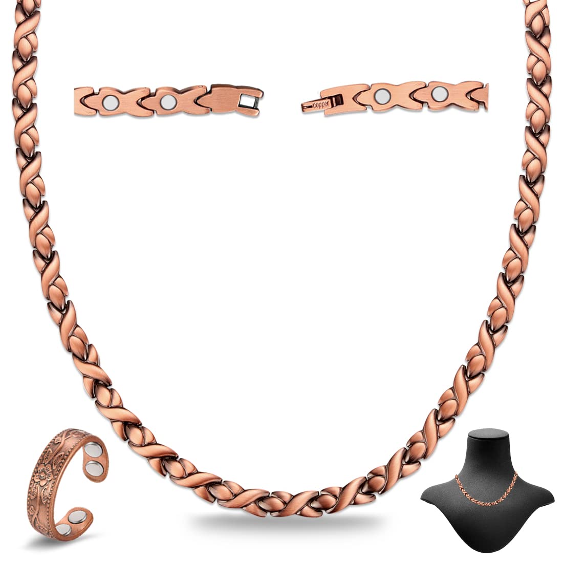 Cigmag copper necklace unisex 19.8 inch design for daily wear.