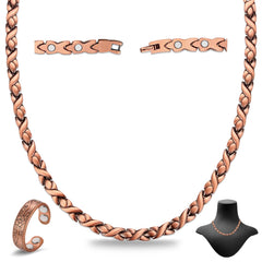 Cigmag copper necklace unisex 19.8 inch design for daily wear.