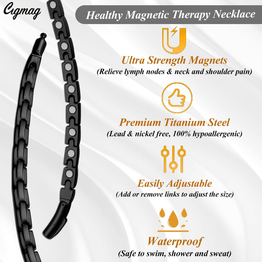Cigmag necklace featuring ultra-strength magnets suitable for daily wear.