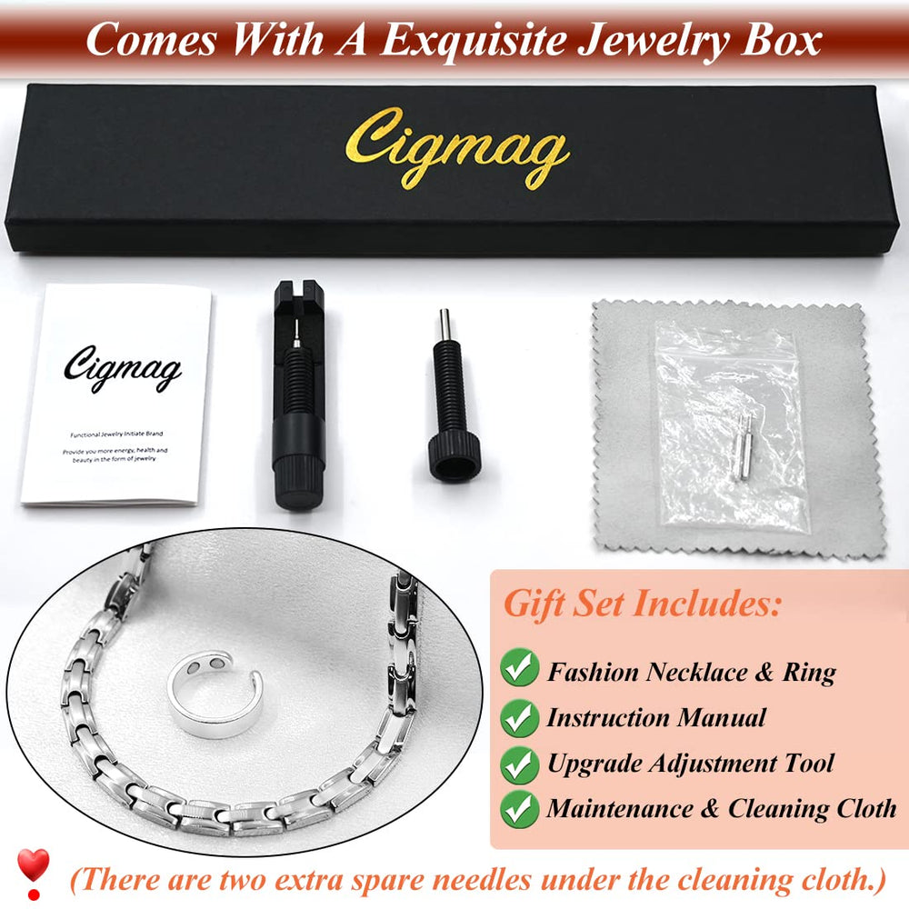 Cigmag necklace in daily wear scenarios like office or gym