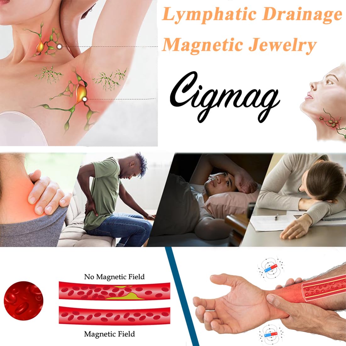 Cigmag titanium necklace with hypoallergenic materials for sensitive skin and comfort.