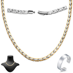 Cigmag titanium necklace with ultra-strength magnets for daily wear.