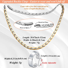 Cigmag unisex design titanium necklace suitable for any style.