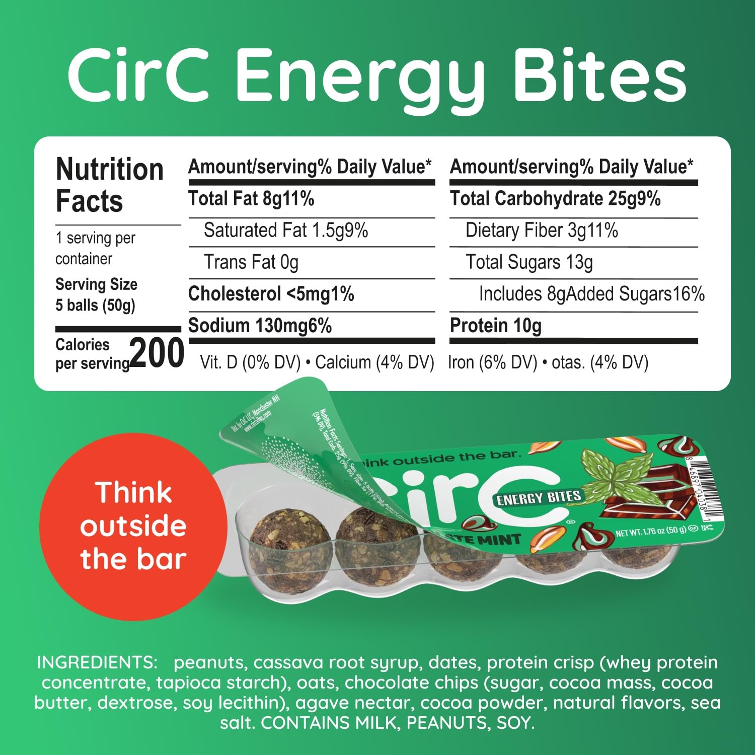 CirC Energy Bites gluten-free ingredients showcased for allergy-conscious snacking