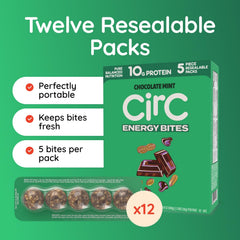 CirC Energy Bites with whole grains, nuts, and fruit for balanced nutrition