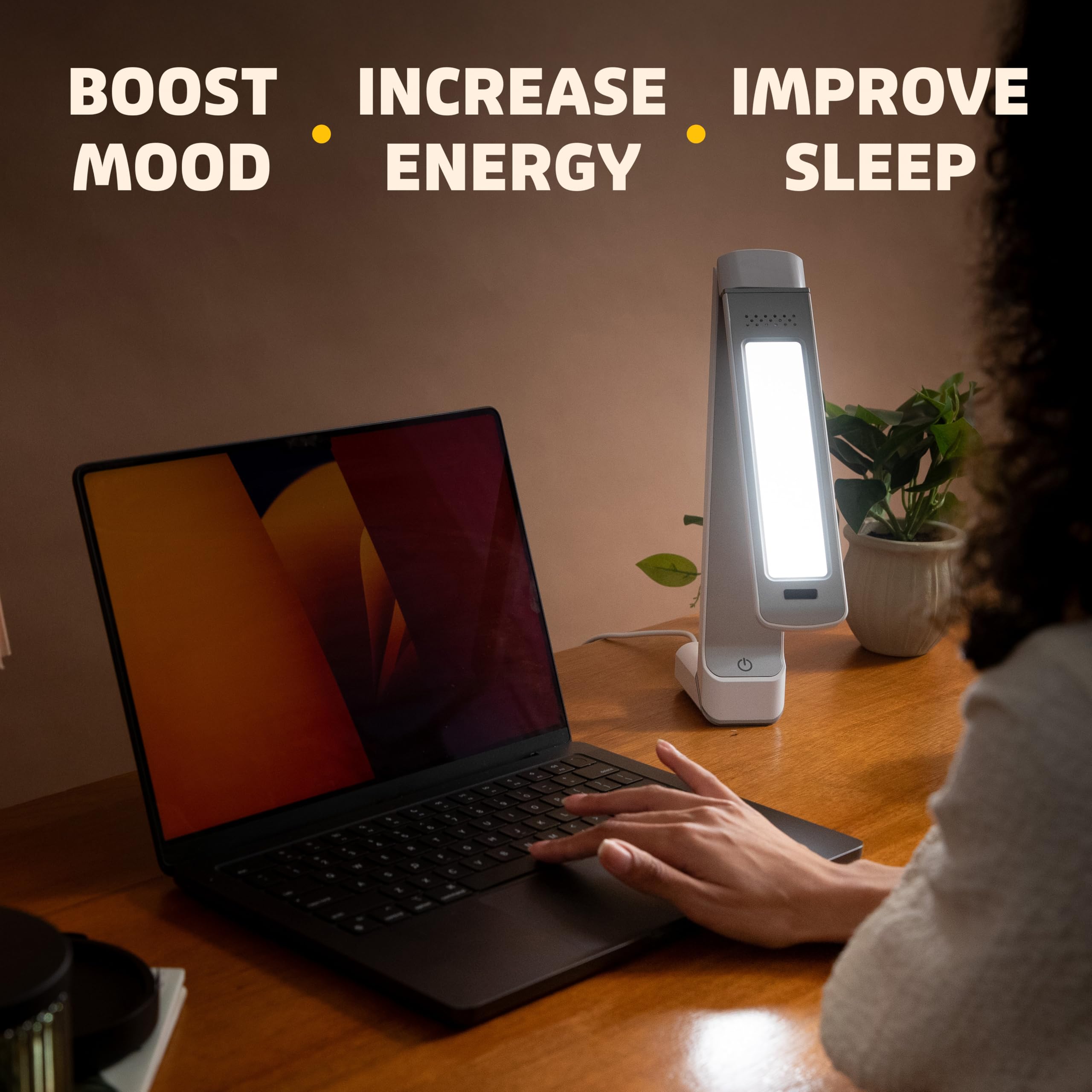 Stable base keeps the lamp steady during long work sessions.