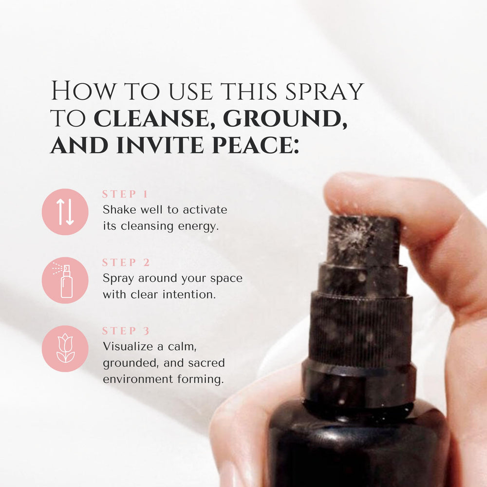 Circe Fiery Wall of Protection 4oz bottle held for at-home rituals and routines.