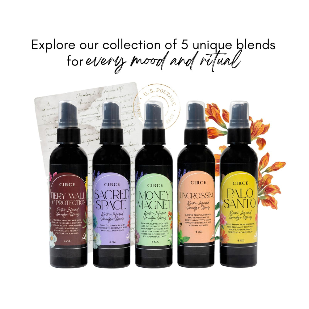 Circe Fiery Wall of Protection natural ingredients packaging underscores cruelty-free, vegan formulation.