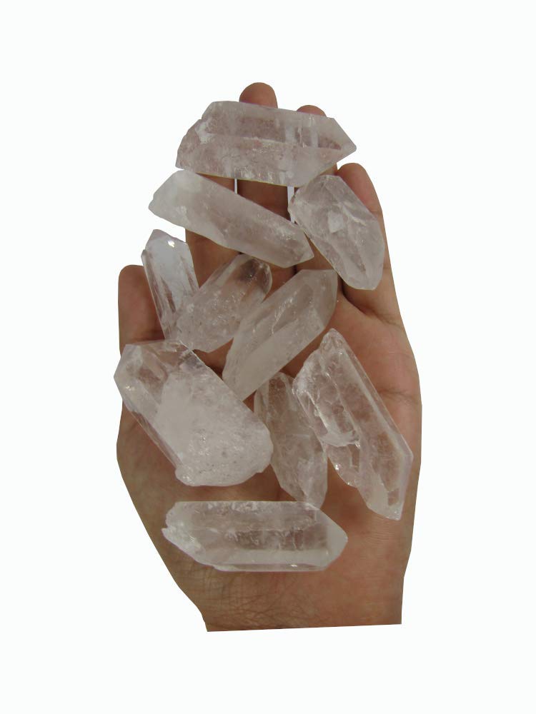 CircuitOffice clear quartz point for display and wire-wrapping projects with natural finishes.