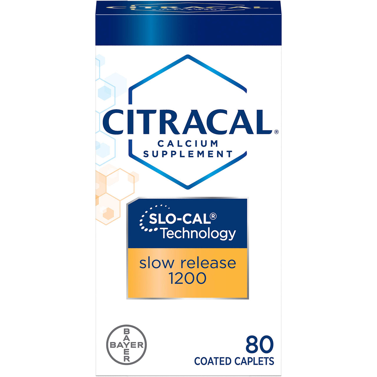 Citracal bottle with calcium and vitamin D slow release tablets for daily bone support.