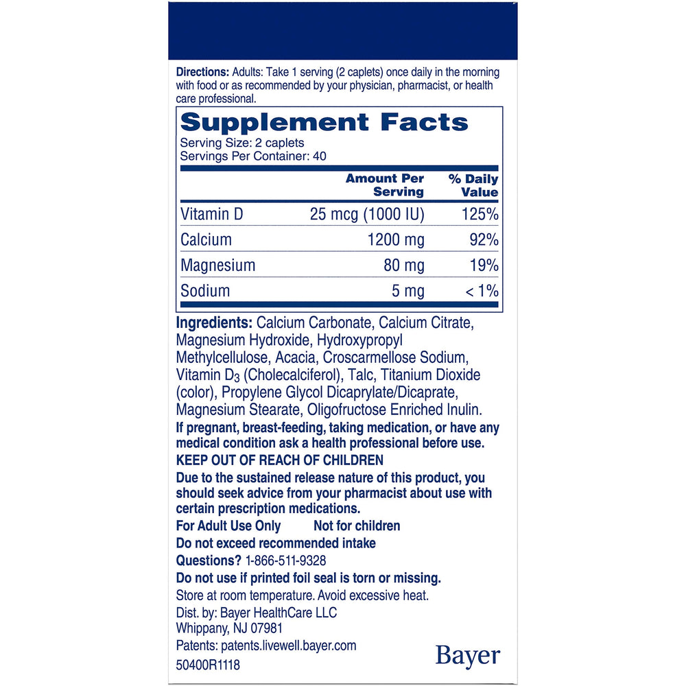Pack of 4 Citracal bottles provides an extended calcium supply.