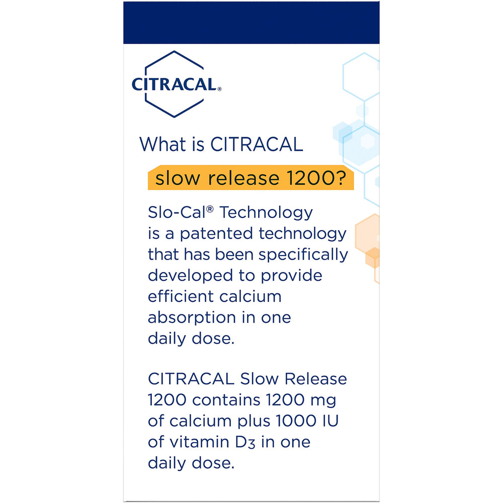 Close-up of Citracal tablets showing smooth surface and compact daily dose.