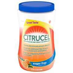 Citrucel Sugar Free Fiber Powder orange container for gentle occasional support