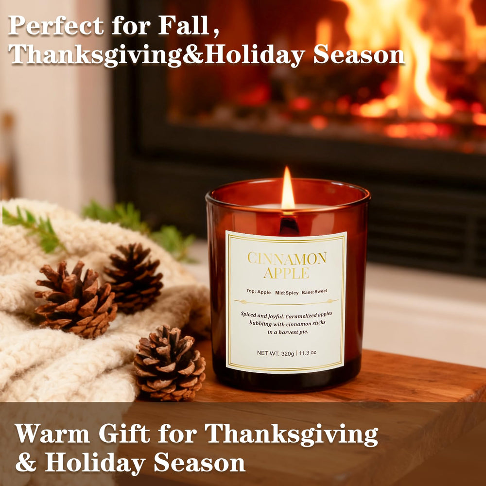 CJVIUS Natural soy wax candle with long burn time and lasting fragrance.