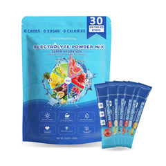 ClarivyHealthora electrolyte packets front view for on-the-go hydration.