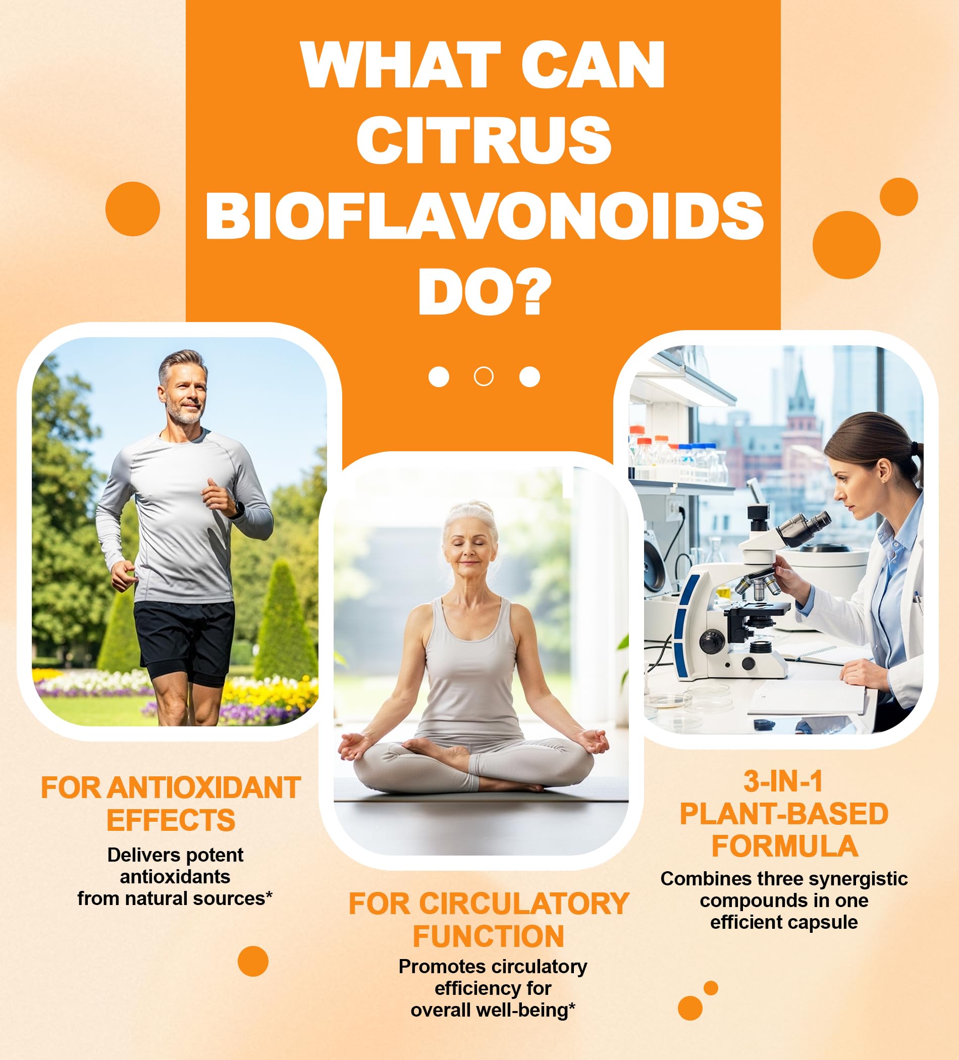 Clarusph Citrus Bioflavonoids bottle close-up emphasizes hesperidin potency