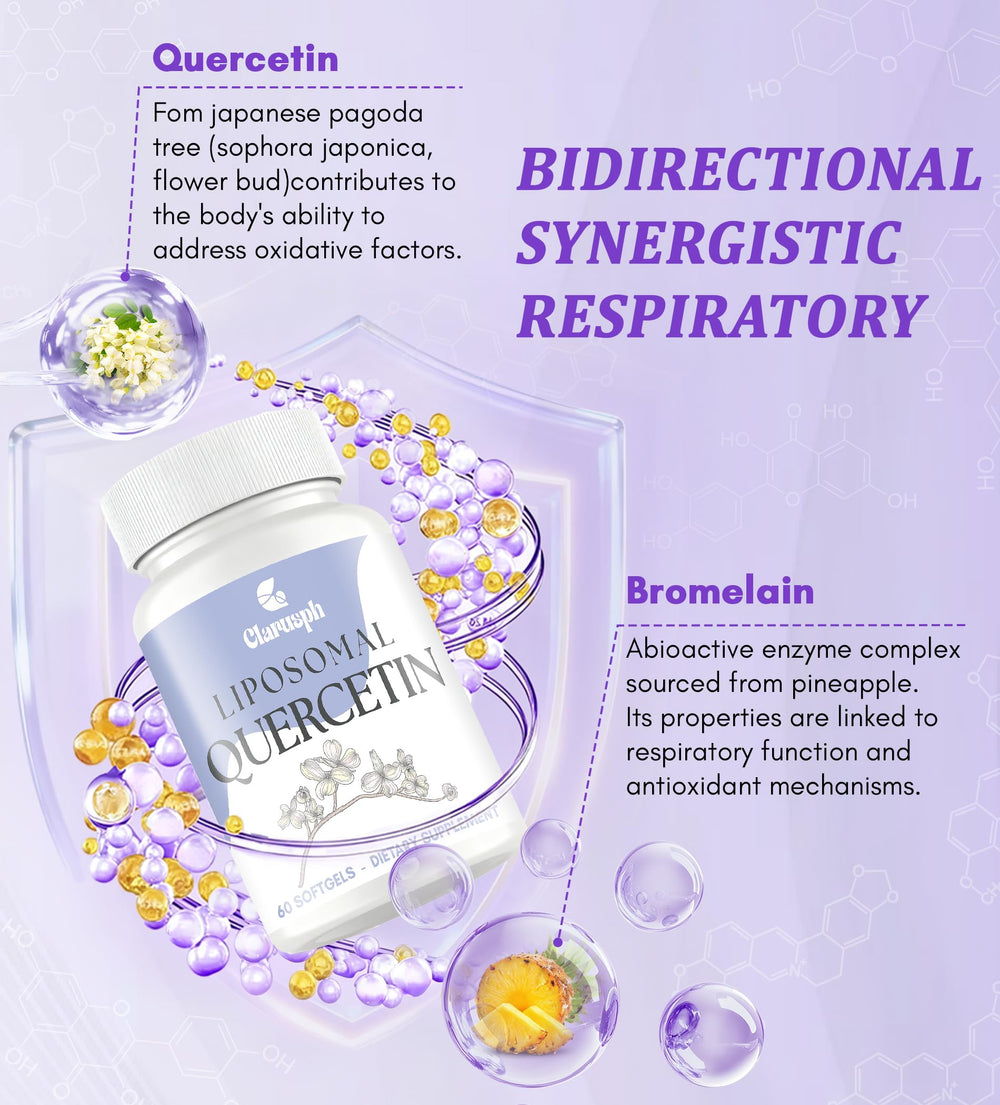 Clarusph Quercetin Bromelain blend signals antioxidant-support potential