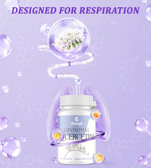 Clarusph Quercetin softgels pack highlighting high-strength formula for respiratory support
