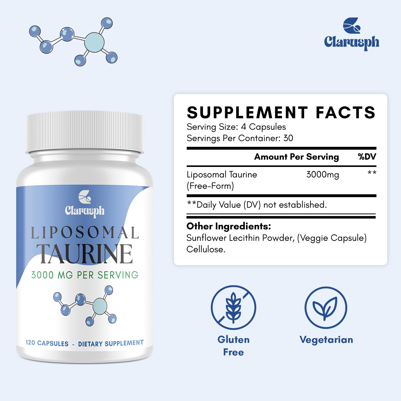 Clarusph Taurine during a workout session implies extra energy and stamina