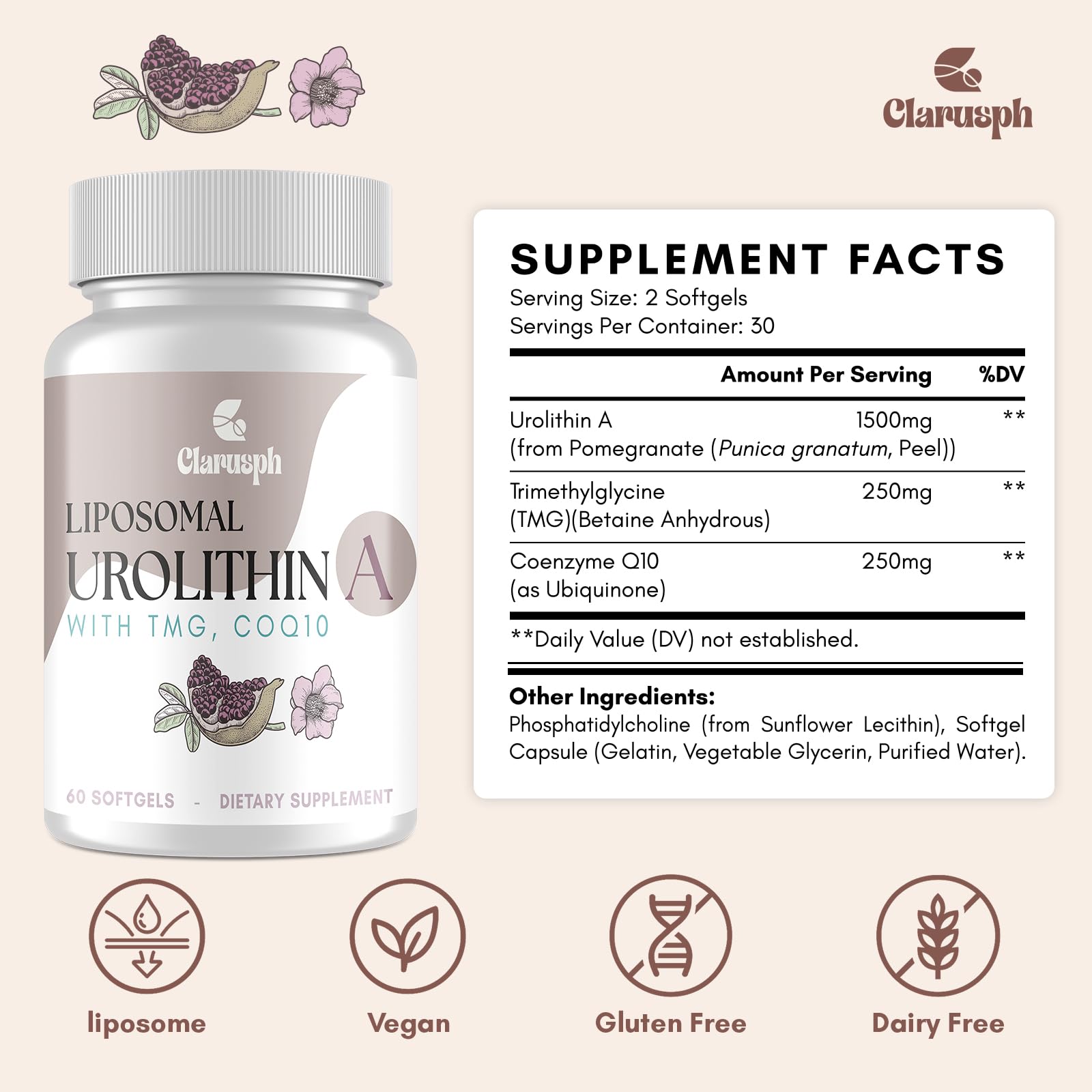 Clarusph Urolithin A daily routine scene promoting easy supplementation