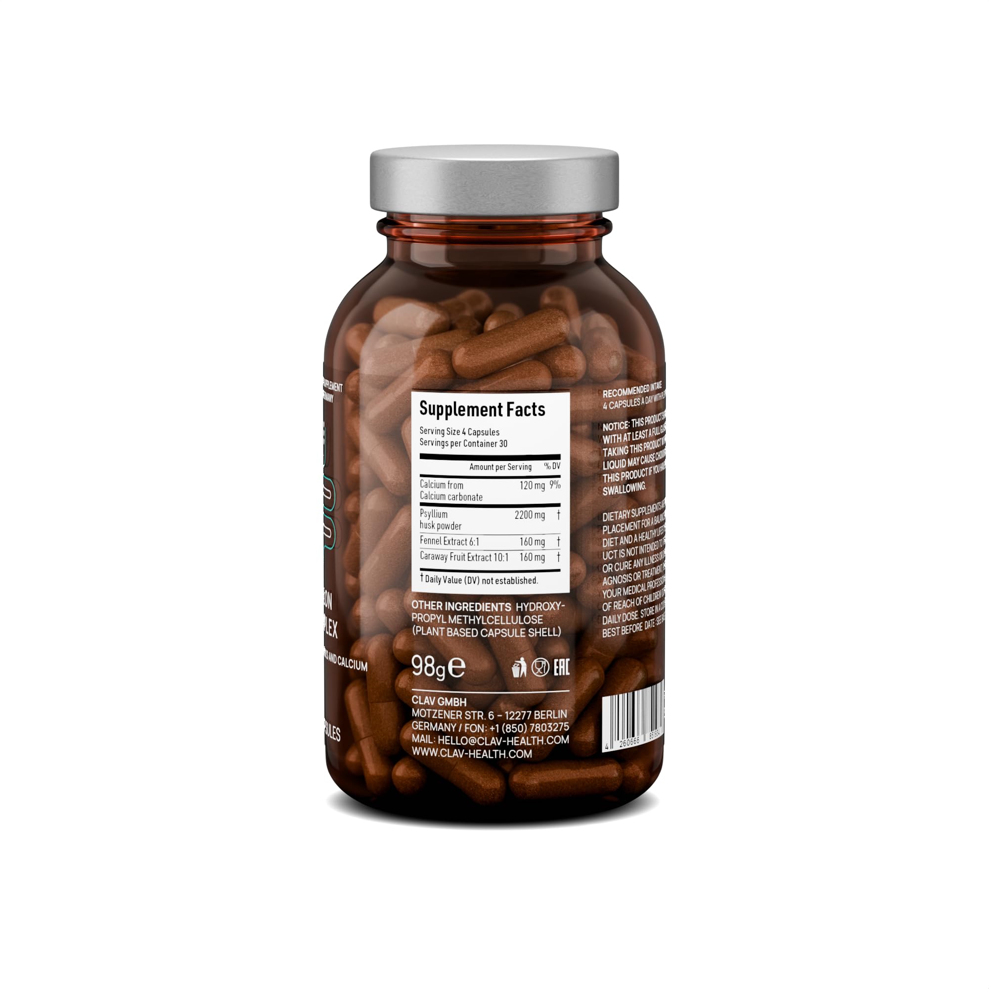 CLAV Psyllium Husk Capsules lifestyle wellbeing