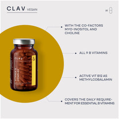 Capsule close-up showing cofactors inositol and choline for bioavailability