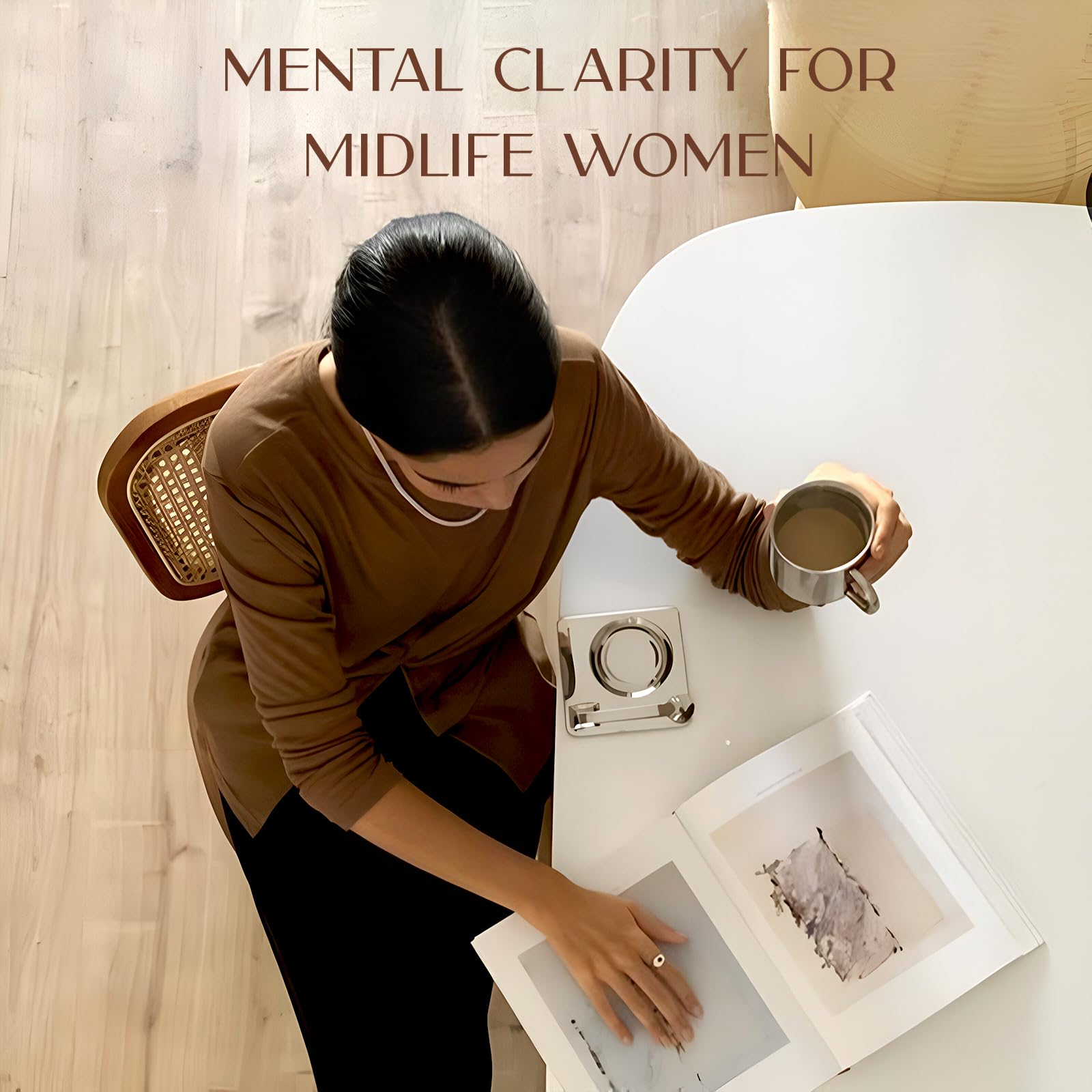 CLEA Midlife Focus capsules in hand for portable daily use
