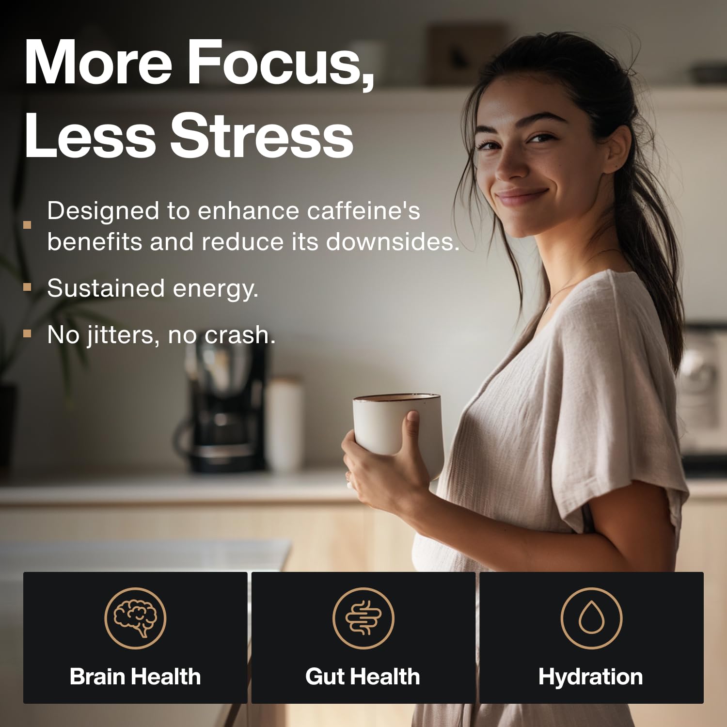Clean Break Mindful unflavored formula blends into beverages without altering taste