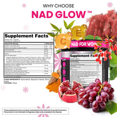 Clean Nutra acai pomegranate blend image highlights antioxidant-rich ingredients.