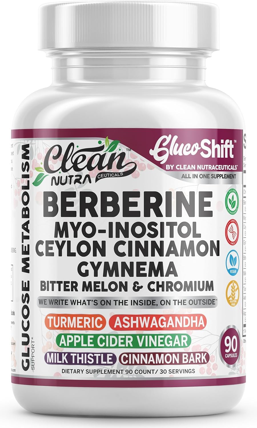 Clean Nutra Berberine bottle for daily wellness
