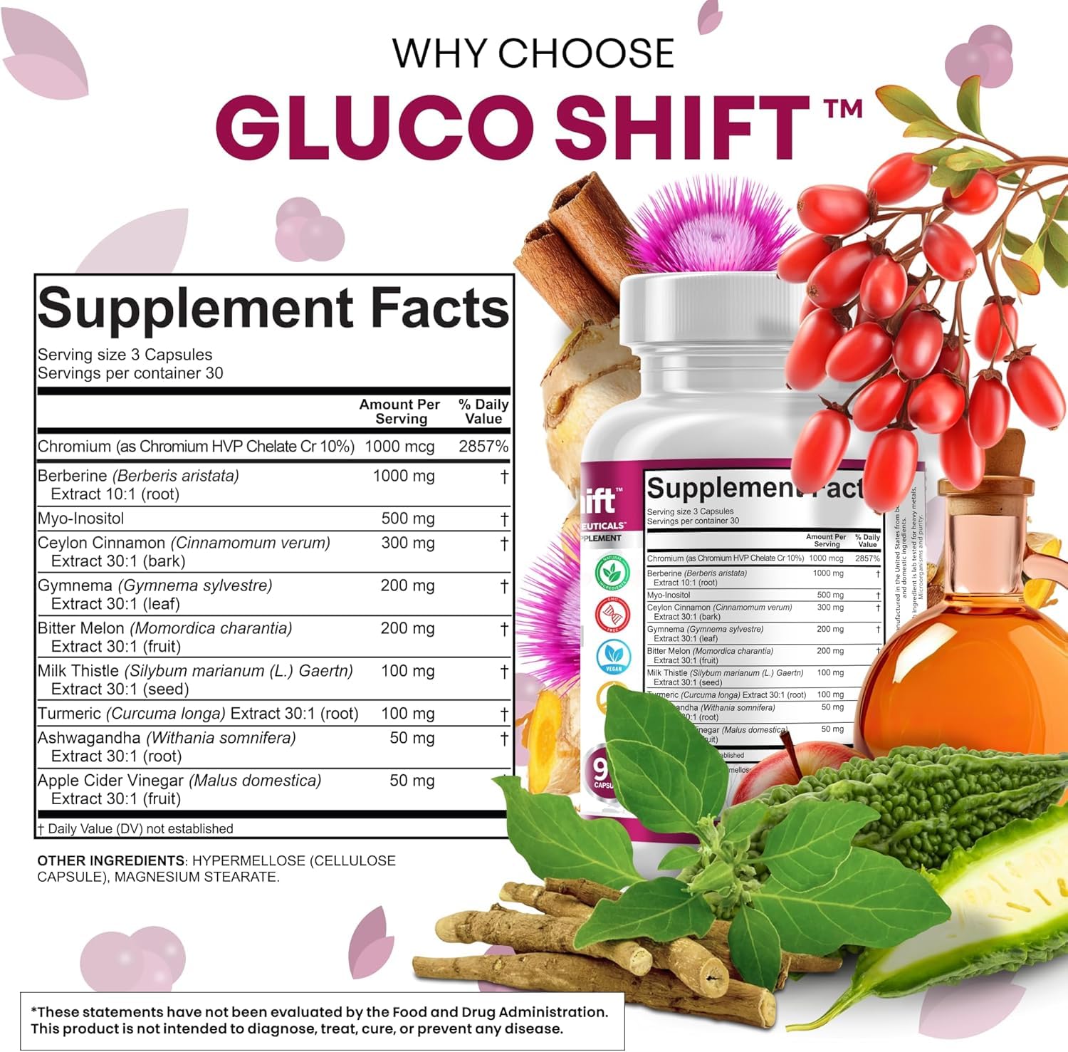 Clean Nutra Berberine with Myo-Inositol bottle suggesting metabolic support
