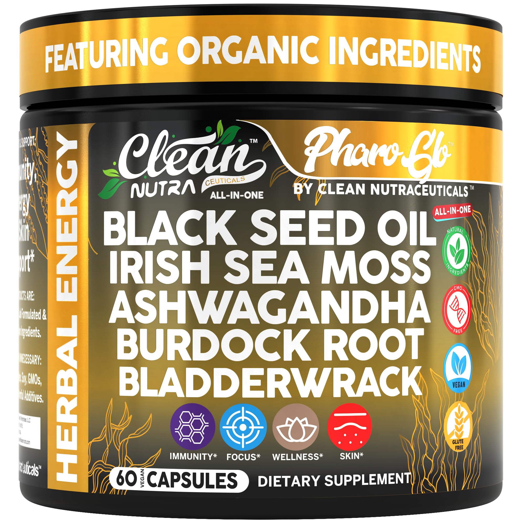 Clean Nutraceuticals bottle with capsules on desk illustrating convenient daily routine.