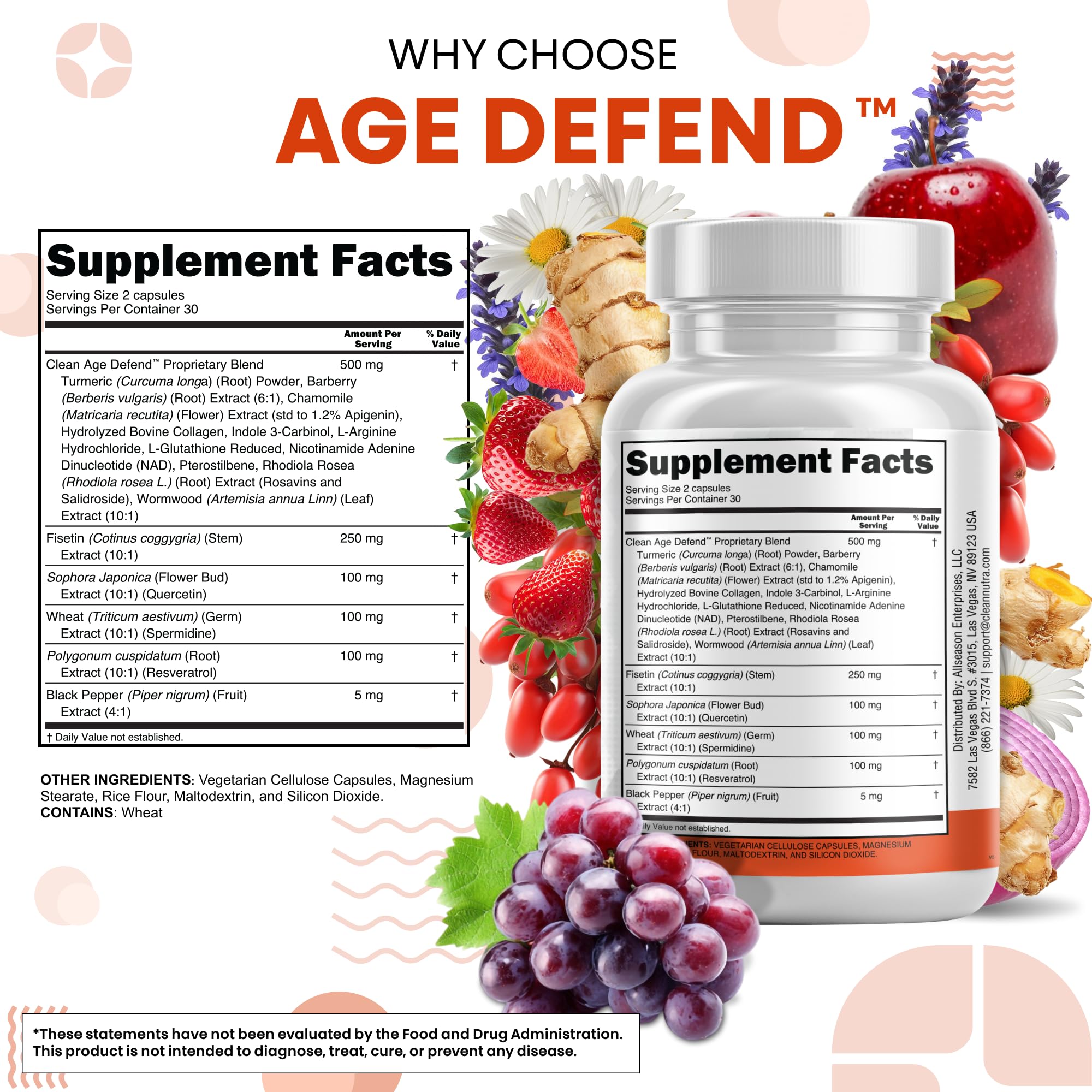 Clean Nutraceuticals capsules in pack illustrating daily supplement form.