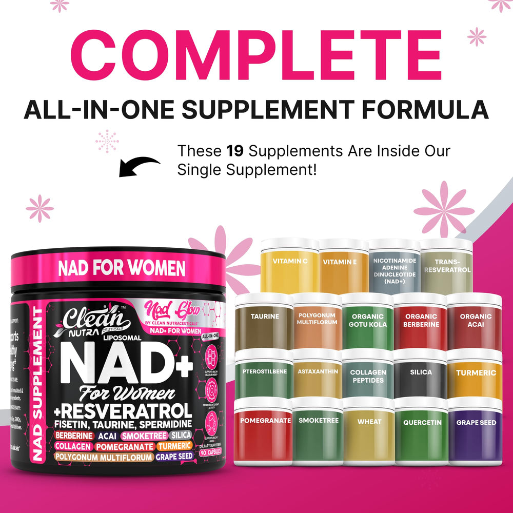 Clean Nutra collagen peptides for women capsules support daily vitality.