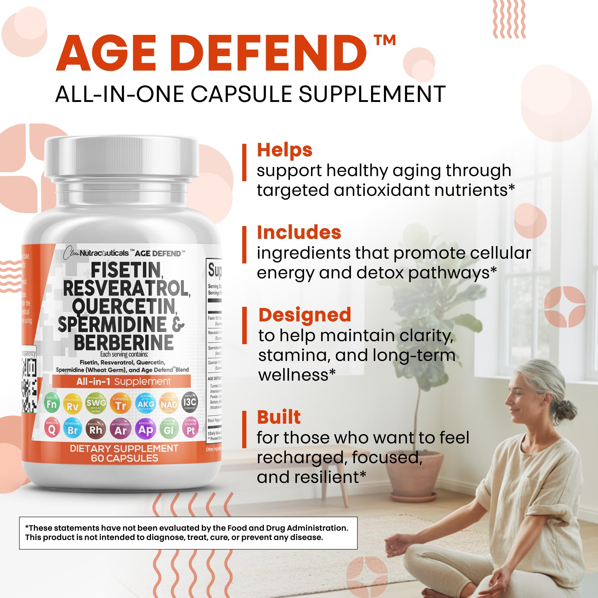 Clean Nutraceuticals daily serving dose demonstrates simple once-a-day use.