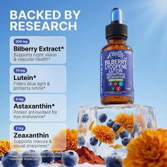 Clean Nutra Eye Drops astaxanthin-liquid highlights potent antioxidant blend for eye comfort.