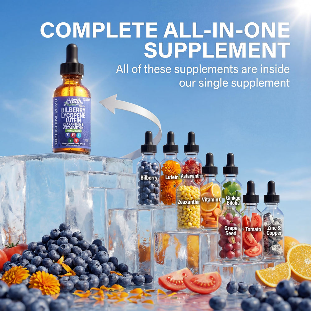 Clean Nutra Eye Drops lutein-ingredient detail emphasizes lutein support.