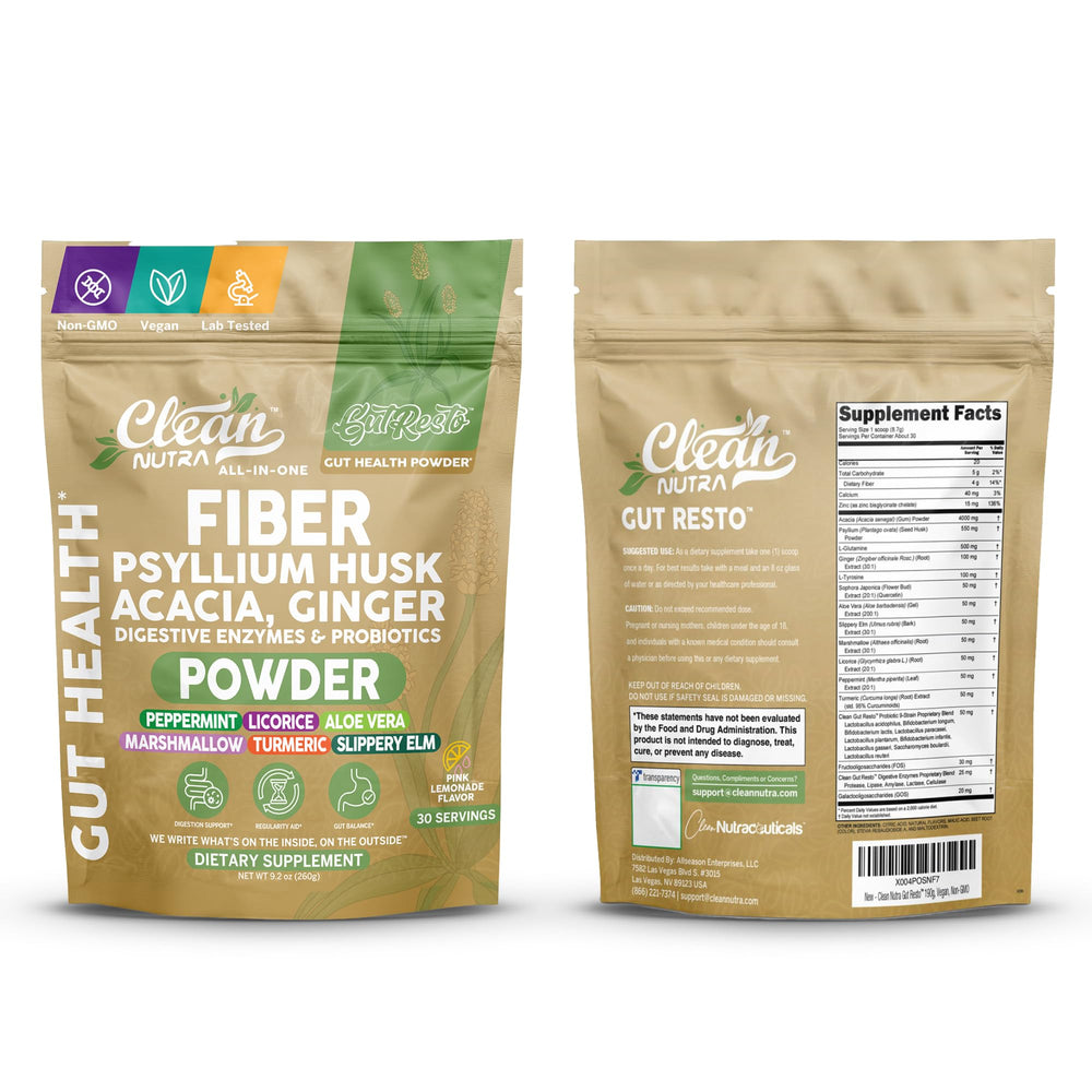 Clean Nutraceuticals GutResto marshmallow root powder for soothing texture