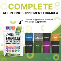 Herbaplex capsules poured for easy daily immune support.