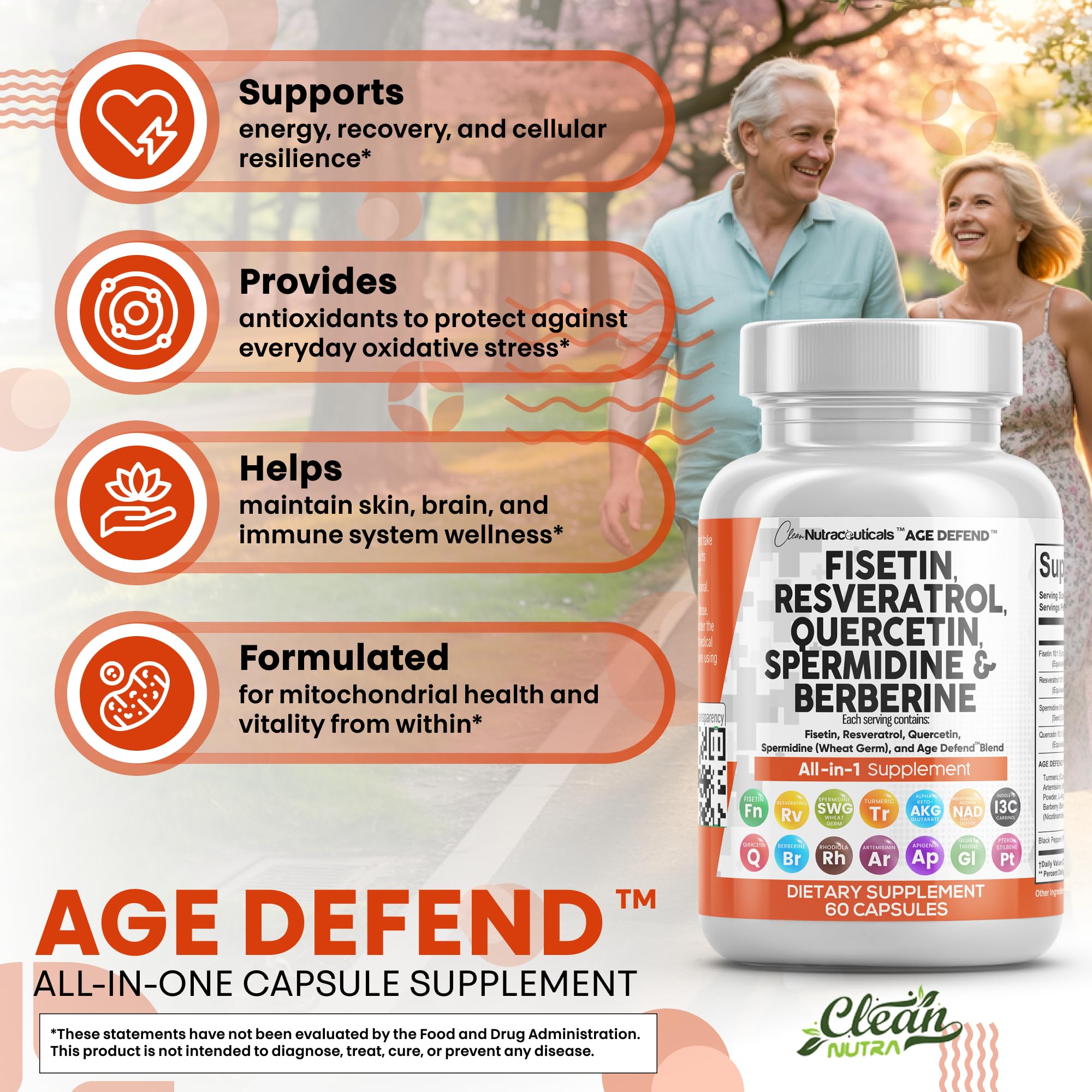 Clean Nutraceuticals made-in-USA facility badge signals trusted manufacturing.