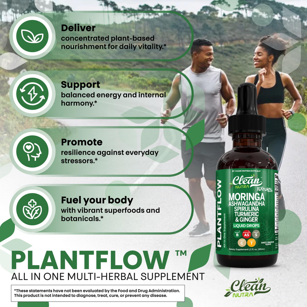 Clean Nutra Moringa Drops bottle on counter ready for daily use