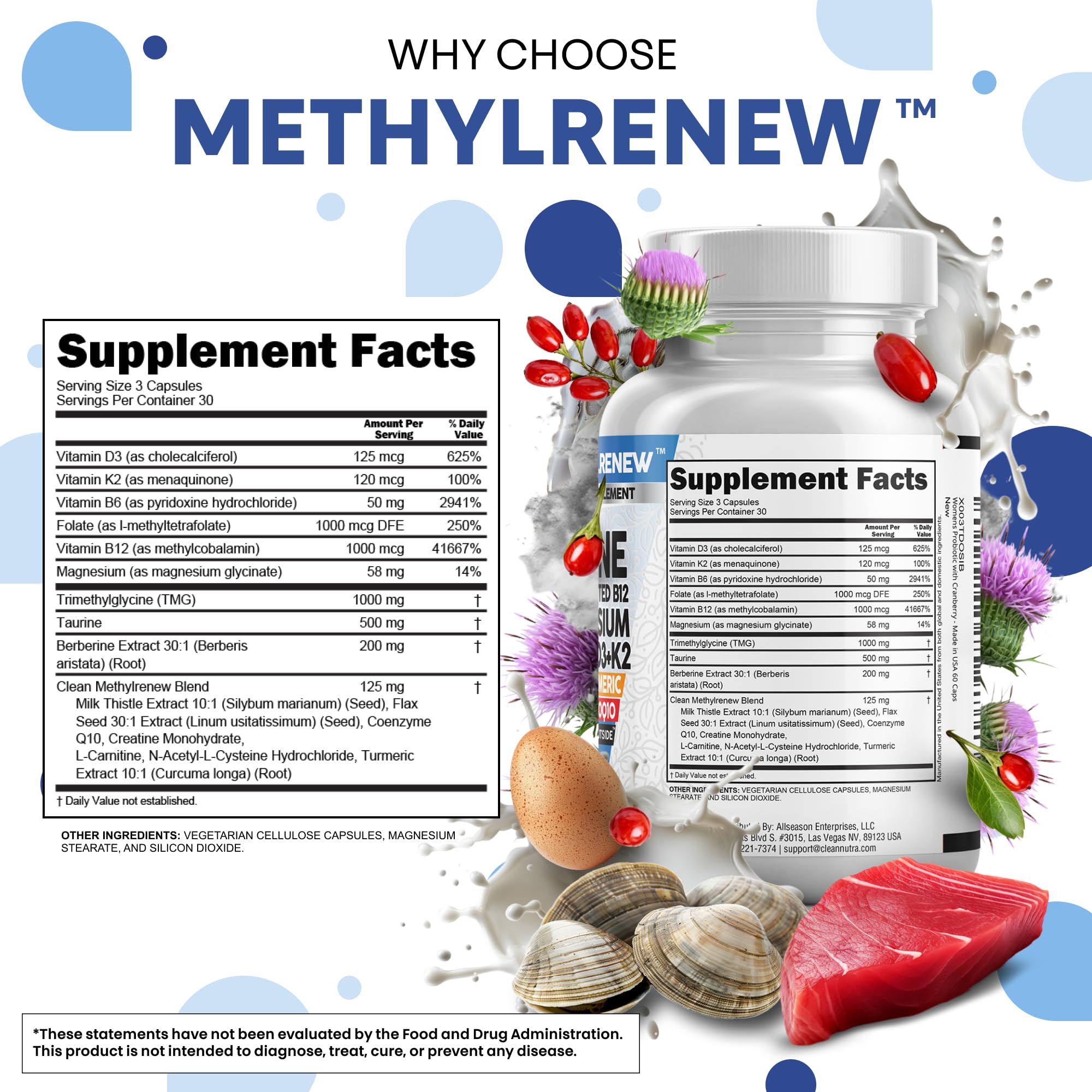 Clean Nutra Omega-3 softgels highlight essential fatty acids for heart and brain support