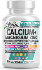 Clean Nutra Osteo Defend bottle with capsules for daily mineral support