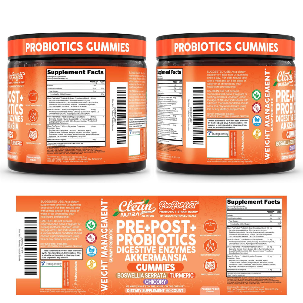 Clean Nutra PooPerfect compact bottle supports on-the-go gut wellness during busy days.