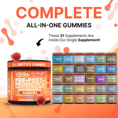 PooPerfect gummies in peach flavor for convenient digestion.