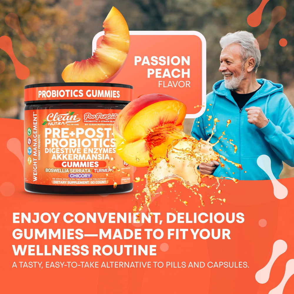 Clean Nutra PooPerfect 15-in-1 digestive enzymes help break down meals.