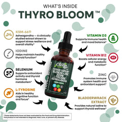 Clean Nutra Thyroid Drops dropper pouring for convenient, fast-acting dosing
