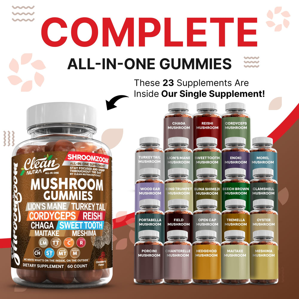 Clean Nutraceuticals cordyceps gummy illustrating energy and vitality potential