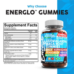 Clean Nutraceuticals Ashwagandha Maca Gummies jar with label.